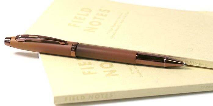sheaffer_100_coffee_edition_rollerball_pen_posted