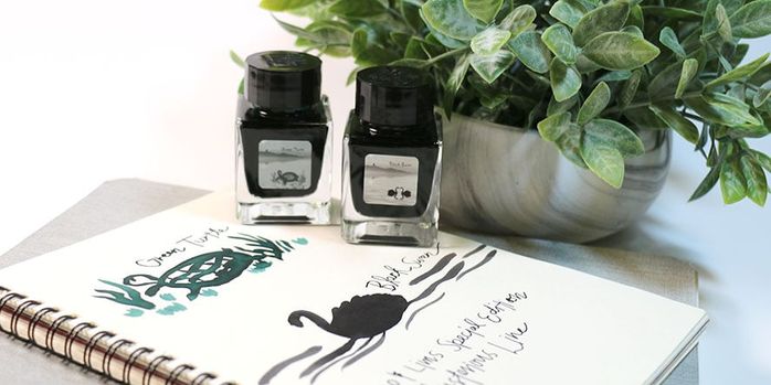 tono_and_lims_se_mysterious_line_inks_swatches_with_bottles