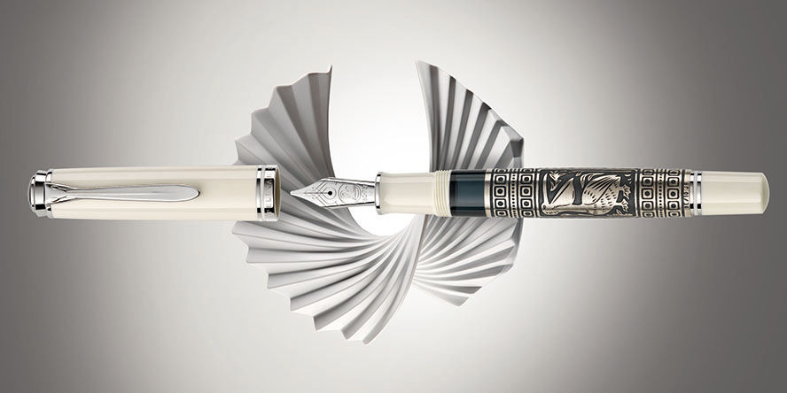 Pelikan Special Edition M910 Toledo White  Fountain Pens pelikan_m910_toledo_white_special_edition_fountain_pens