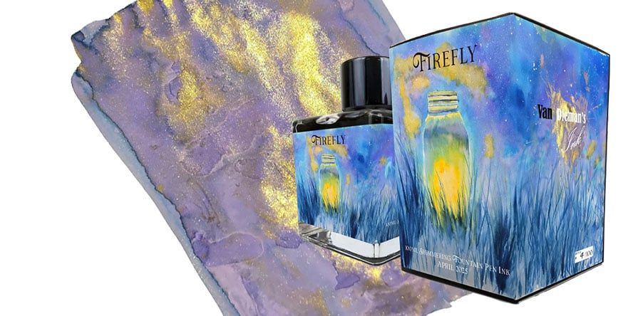Van Diemans Ink Special Edition Monthly 100ml Fountain Pen Ink van_diemans_ink_of_the_month_april_2025_firefly_100ml