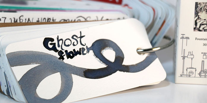 tono_and_lims_friendship_line_ghost_flower_ink_swatch_on_col_o_ring_ink_swatch_deck