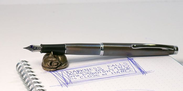 monteverde_dakota_raw_flame_fountain_pen_writing_sample