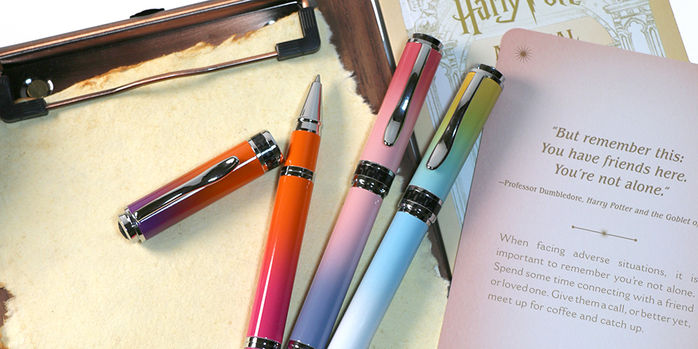 monteverde_innova_ombre_fusion_rollerball_pens_on_clipboard