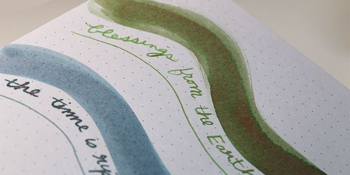 tono_and_lims_puddle_story_line_inks_more_writing_samples_with_dip_pen_and_ink_swatches