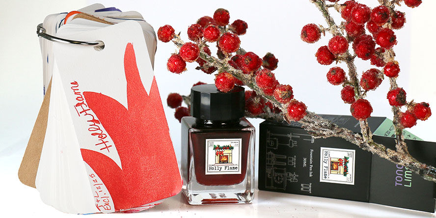 Tono & Lims Exclusive Pen Chalet Line 30ml  Fountain Pen Ink tono_and_lims_exclusive_holly_flame_ink_30ml_december_2025