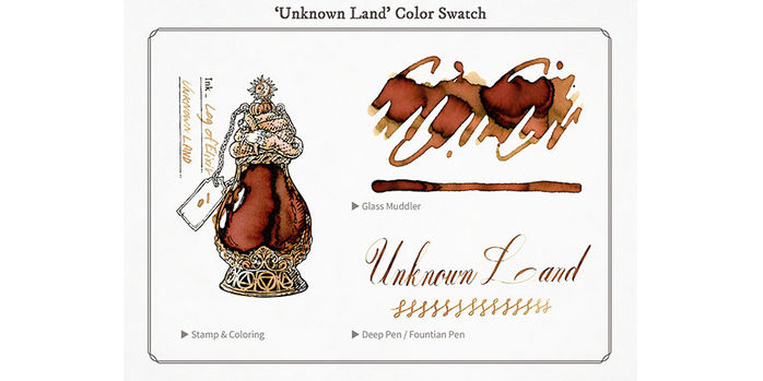 dominant_industry_log_of_elixir_archiving_25ml_fountain_pen_inks_swatches_unknown_land