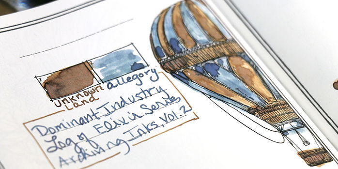 dominant_industry_log_of_elixir_fountain_pen_inks_swatch