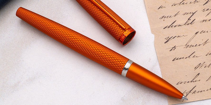 Diplomat Viper Rollerball Pens diplomat_viper_orange_rb_uncapped