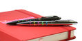 monteverde_illusia_gel_ballpoint_pens_on_red_notebook