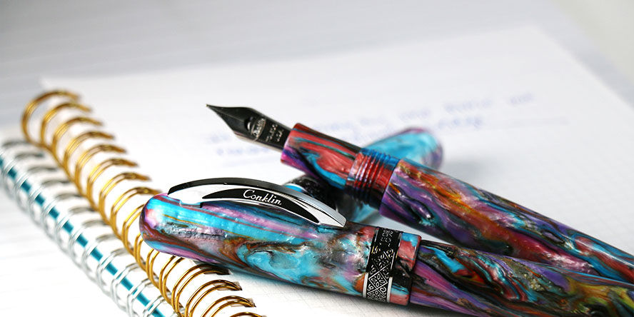 Conklin 1898 Collection Fountain Pens conklin_1898_collection_fountain_pen_one_uncapped