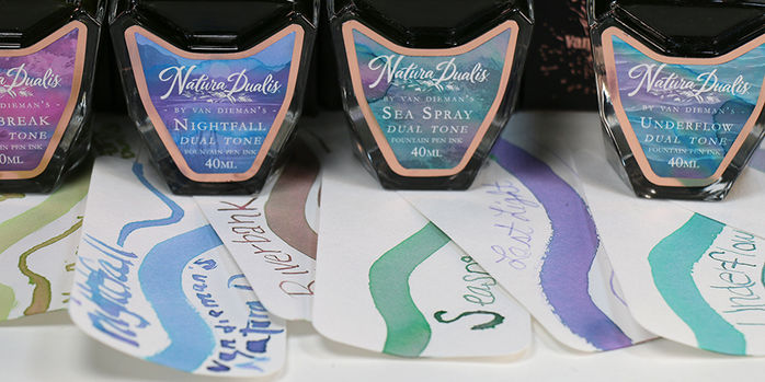 van_diemans_natura_dualis_fountain_pen_inks_dual_tone_inks_swatches