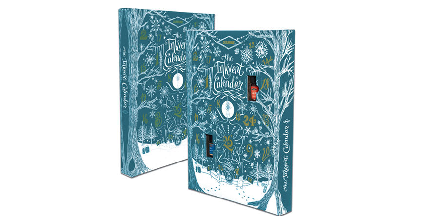 Diamine 2025 Inkvent Calendar, Teal Edition Fountain Pen Ink