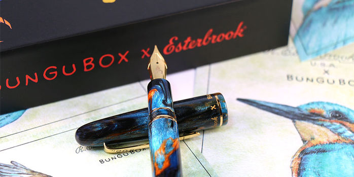 esterbrook_x_bungubox_kingfisher_estie_fountain_pen_with_blotter_paper