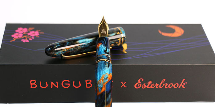 esterbrook_x_bungubox_kingfisher_estie_fountain_pens_showing_nib