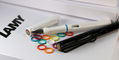 lamy_safari_multicolor_rings_fountain_pens_capped_and_uncapped