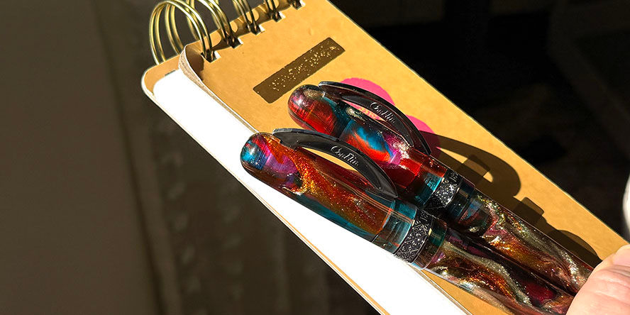 Conklin 1898 Limited Edition Primary Manipulation 5.0 Fountain Pens conklin_1898_limited_edition_primary_manipulation_5.0_fountain_pens_in_sun