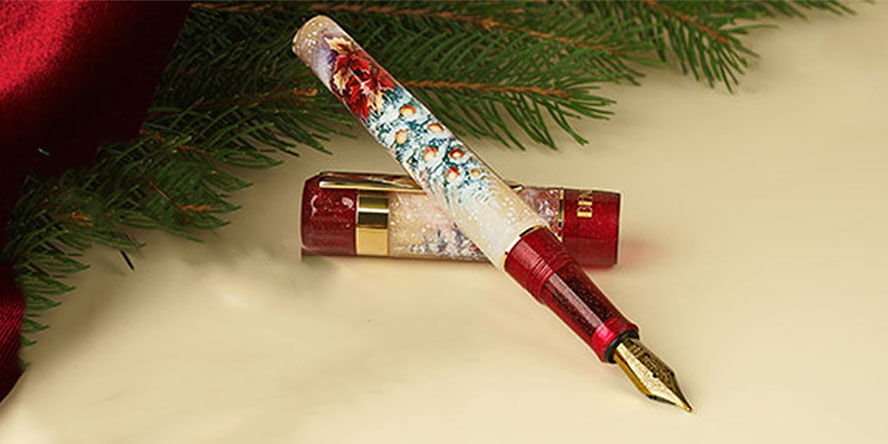 Benu 2025 Noel In Snow Tribute Fountain Pens benu_2025_christmas_collection_noel_in_snow_tribute_fountain_pens