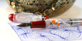 opus_88_holiday_jazz_catwalk_fountain_pens_uncapped_on_doodling
