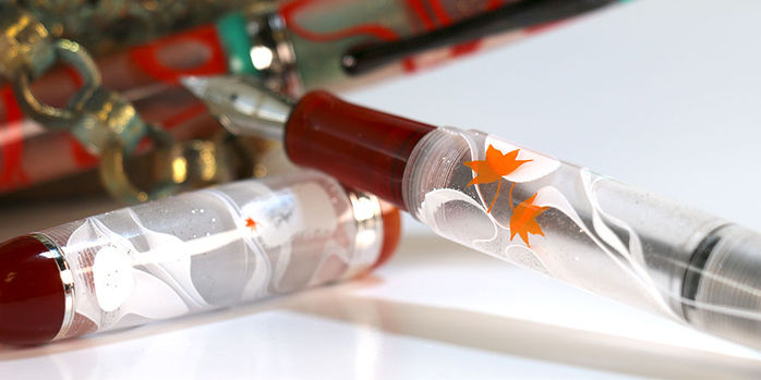 opus_88_holiday_jazz_catwarlk_fountain_pen_barrel_closeup