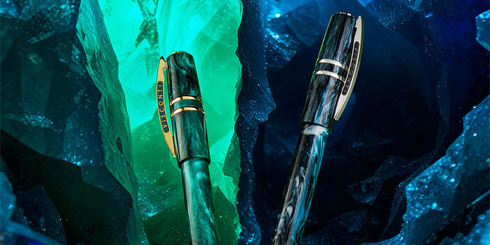 visconti_limited_edition_homo_sapiens_dark_emerald_and_sapphire_rollerball_pens