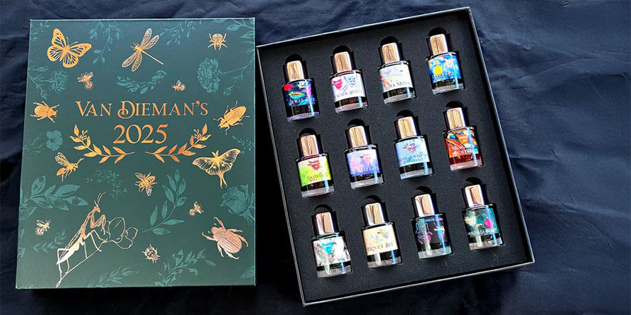 筆記具 Van Dieman's Ink NEW ITEMS】⽇本初上陸、荒野や海など⼤⾃然の美しさを表 現した