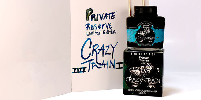 private_reserve_limited_edition_crazy_train_ink_swatch_and_bottle_and_box