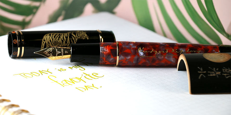 LeBoeuf Rudyard Kipling The Jungle Book  Fountain Pens leboeuf_rudyard_kipling_the_jungle_book_fountain_pens_uncapped_on_notebook
