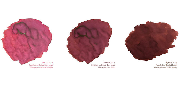 van_diemans_arctic_king_crab_ink_swatches_on_different_papers