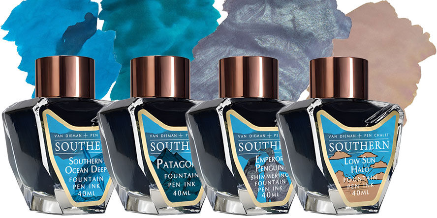 Van Diemans Ink The World Ocean Collection 40ml Fountain Pen Ink