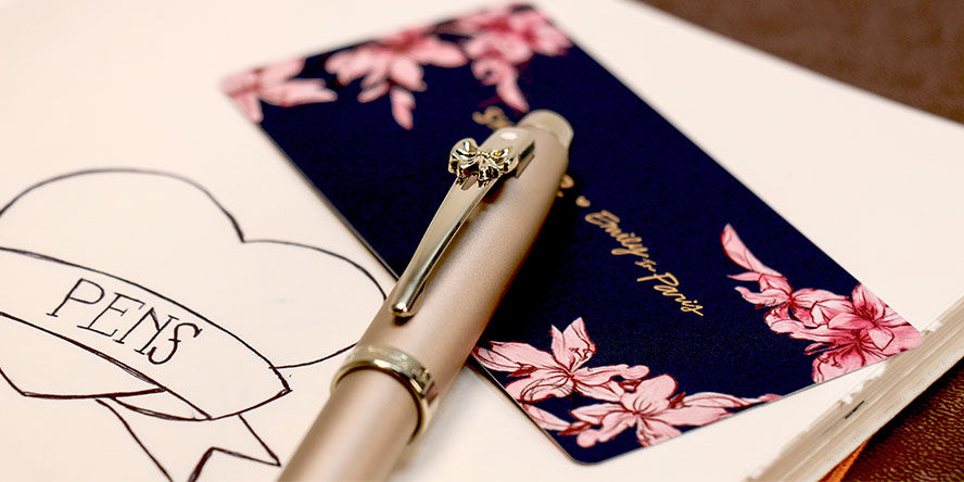 Sheaffer Emily in Paris Fountain Pen | Gold Writing Pens | Pen Chalet