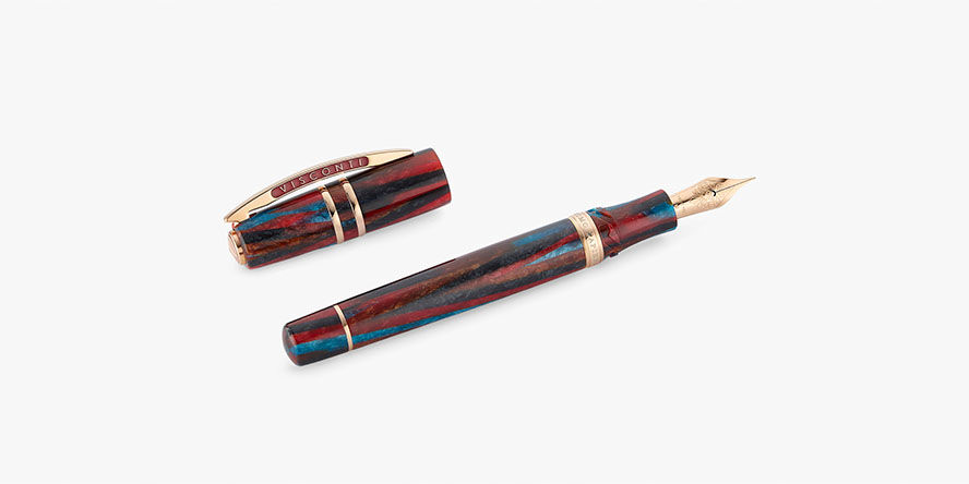 Visconti Limited Edition Homo Sapiens Legacy Celluloid Fountain Pens Visconti_Homo_Sapiens_Legacy_Celluloid_fountain_pen_uncapped