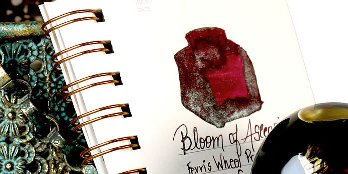 ferris_wheel_press_book_of_knights_collection_bloom_of_ascension_ink_swatch_and_writing_sample