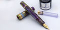 delta_limited_edition_wisteria_walk_reservoir_fountain_pens_with_bottled_ink