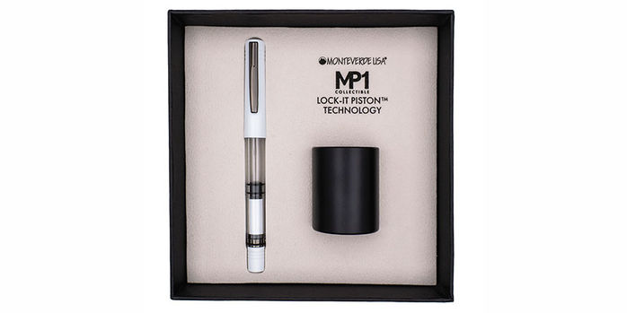 Monteverde_Limited_Edition_MP1_White_Lotus_pen_and_stand