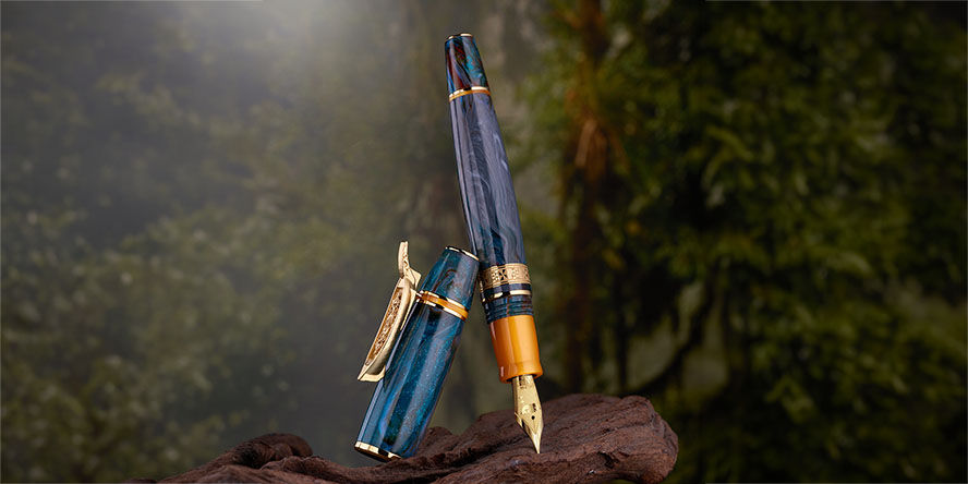 Delta 14kt Gold Nib Indigenous Peoples Bajau Lim.Edit.  Fountain Pens Delta_Indigenous_Peoples_Bajau_14k_fountain_pen_full_image