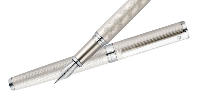 waldmann_nova_linen_guilloche_stainless_steel_nib_fountain_pens