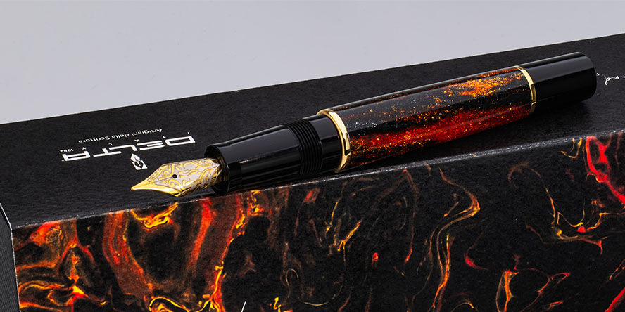 Delta DV Glow Up 14kt gold nib  Fountain Pens delta_dv_glow_up_14kt_gold_nib_fountain_pens
