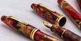 maiora_ultra_ogiva_golden_rule_fountain_pens_uncapped