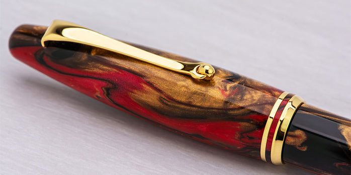 maiora_ultra_ogiva_golden_rule_rollerball_pens_closeup