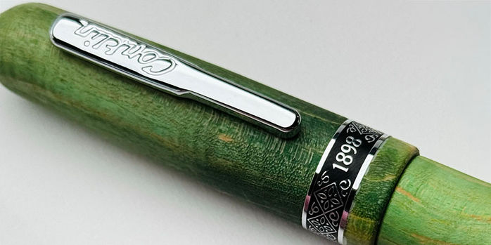 conklin_1898_stablized_wood_fountain_pens_green_cap