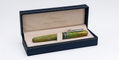 conklin_1898_stablized_wood_fountain_pens_green_case
