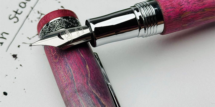 conklin_1898_stablized_wood_fountain_pens_uncapped