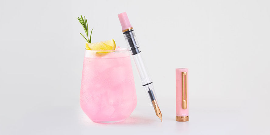 TWSBI ECO Upgraded Trim  Fountain Pens Twsbi_Eco_Pink_Lemonade_uncapped