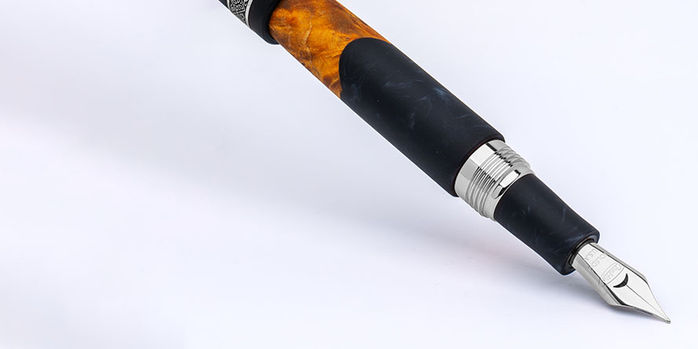 conklin_1898_spectra_fusion_night_ember_exclusive_chrome_trim_showing_nib