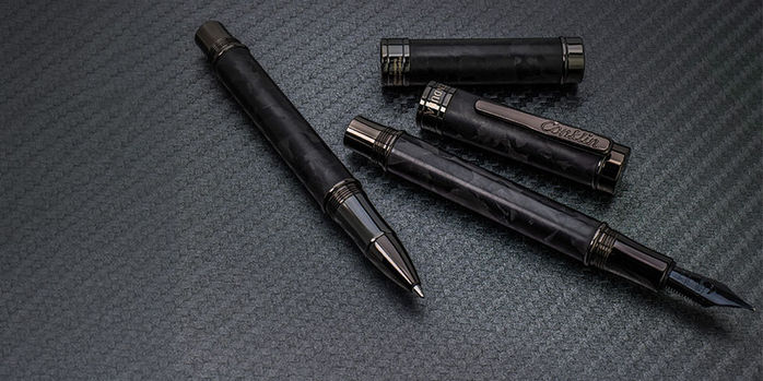 conklin_endura_forged_carbon_fiber_rollerball_pens
