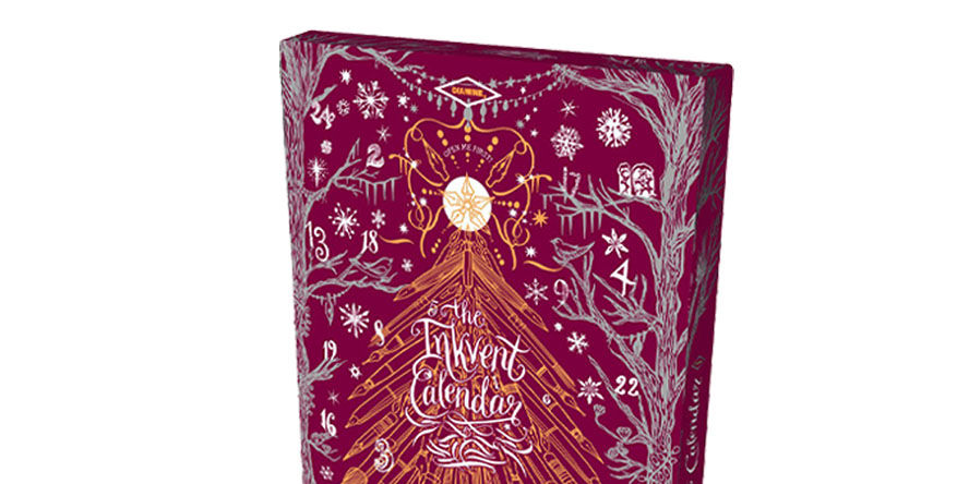 Diamine 2026 Inkvent, Burgundy Edition Fountain Pen Ink diamine_2026_inkvent_calendar_burgundy_edition