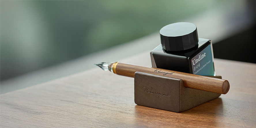 Wearingeul Ink & Pen Rests & Display Cases wearingeul_pen_and_ink_rest_best_for_dipping_pens_and_many_fountain_pens
