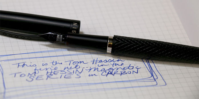 tom_hessin_magnetic_carbon_fountain_pen_fine_nib_writing_sample