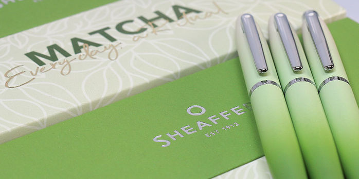 sheaffer_vfm_matcha_rollerball_pens