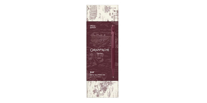 Caran_dAche_Toile_ballpoint_burgundy_box
